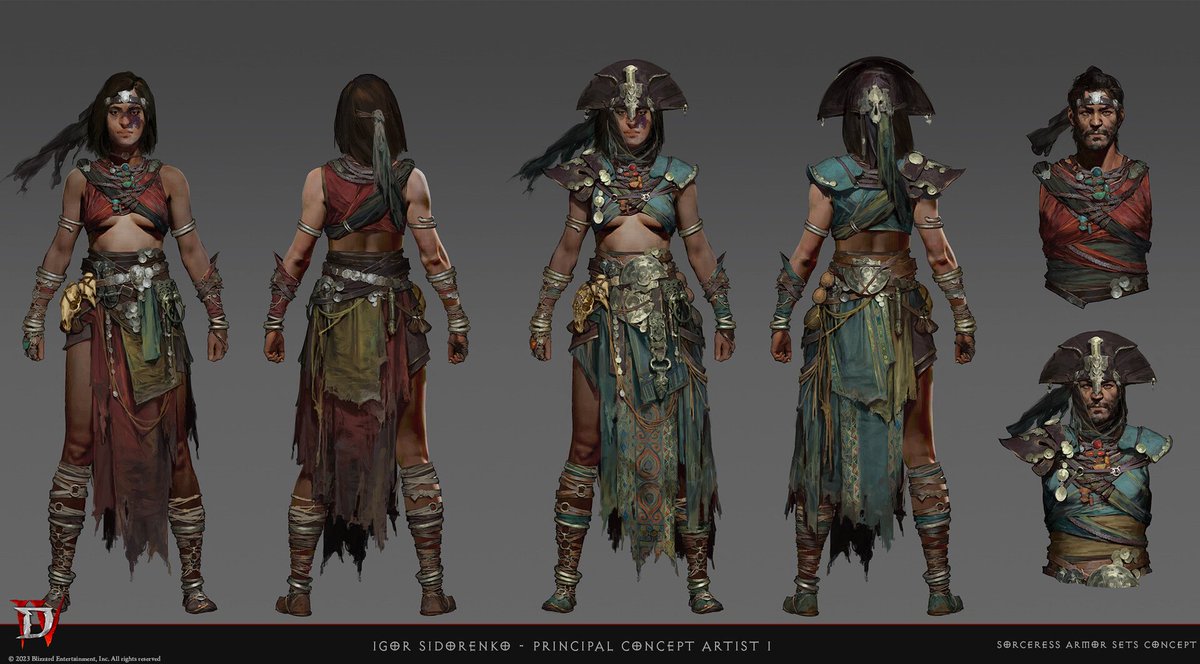 conceptmyheart's tweet photo. Diablo IV Sorceress Concepts https://t.co/0AfWuolIoe
