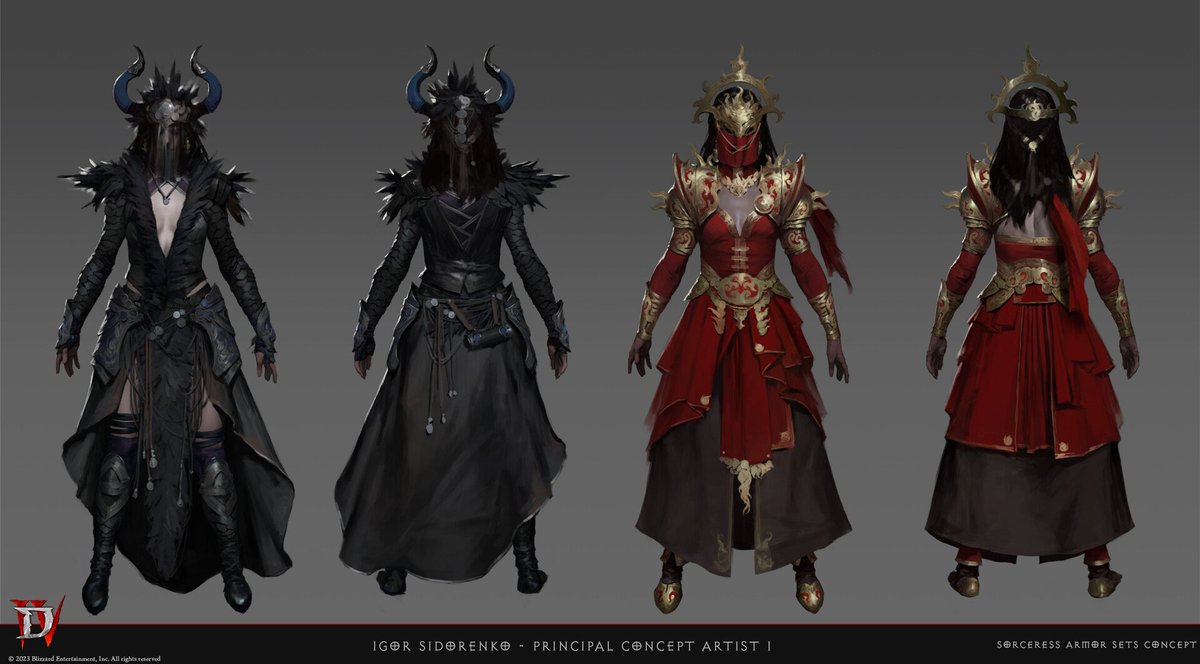 conceptmyheart's tweet photo. Diablo IV Sorceress Concepts https://t.co/0AfWuolIoe