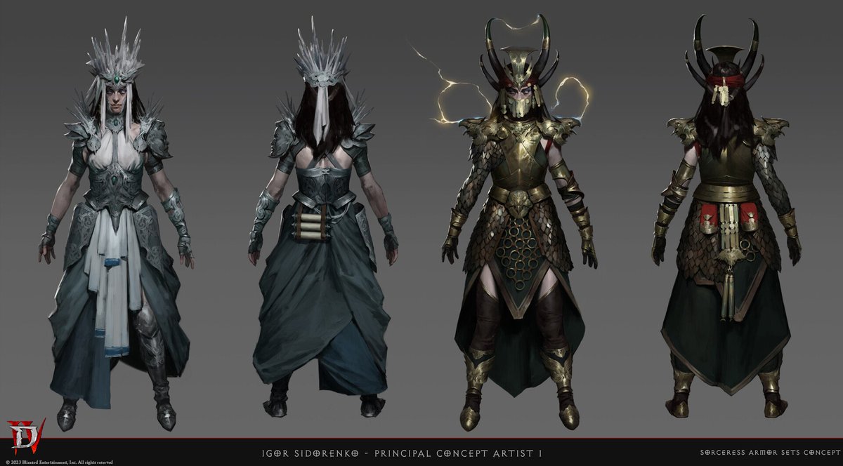 conceptmyheart's tweet photo. Diablo IV Sorceress Concepts https://t.co/0AfWuolIoe
