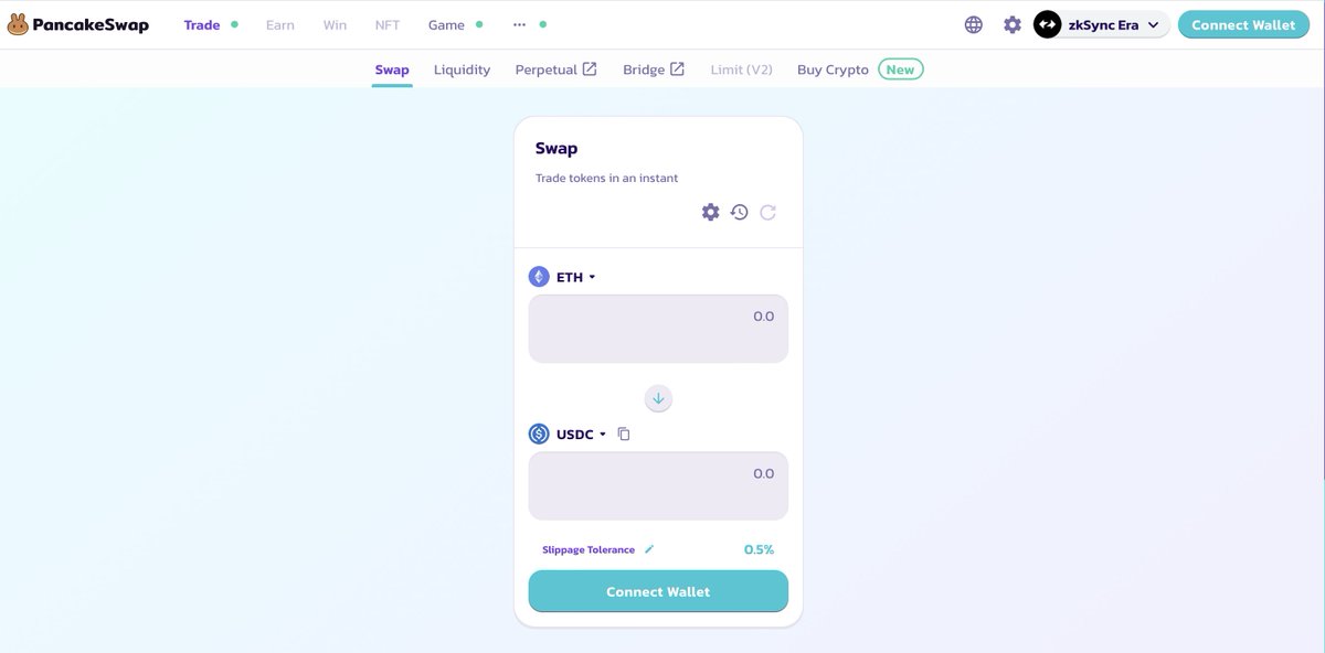 💥 Ignite your crypto expedition with zkSync Era PancakeSwap! 2 minutes to swap tokens and collect valuable loyalty points in the Galxe campaign simultaneously.

🔥 Steps to spark your journey:
1⃣ Pick your tokens &amp; specify the quantity on pancakeswap.finance/swap?chain=zkS…
2⃣ Review the