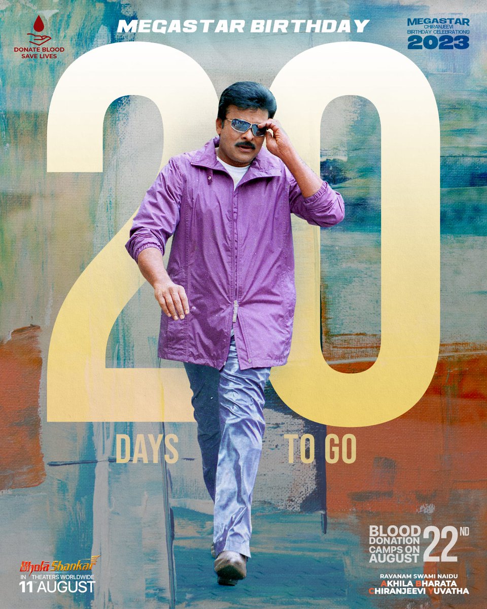 JusttKriSH's tweet image. కష్టానికి రూపం ఉంటె అది చిరంజీవే,
శ్రమకి కి గౌరవం దక్కిందంటే అది చిరంజీవే,
కోట్లాది మంది తమ్ముళ్లను సంపాదించాడంటే అది చిరంజీవే 🙏💗
#MegastarChiranjeevi @KChiruTweets B'Day celebrations,2023 #20DaysToGo
#BholaaShankarOnAug11