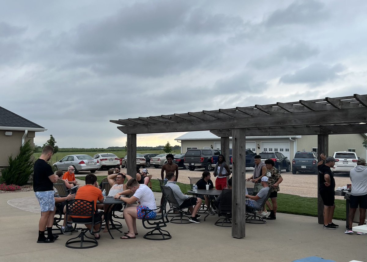 Fun fellowship with our seniors tonight. Thanks Tom Sorensen for hosting the guy’s before they start camp. <a href="/EdwardJones/">Edward Jones</a> Crete Nebraska