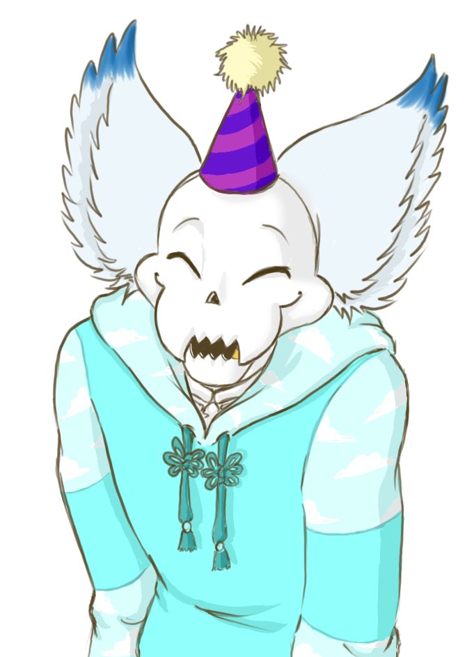 GenniiDrominda's tweet photo. It's this sugar sweetie's birthday! The cutie Sha! #shathewolfskeleton #birthdaydarling #MultitudeAU https://t.co/LWowrIFoi4