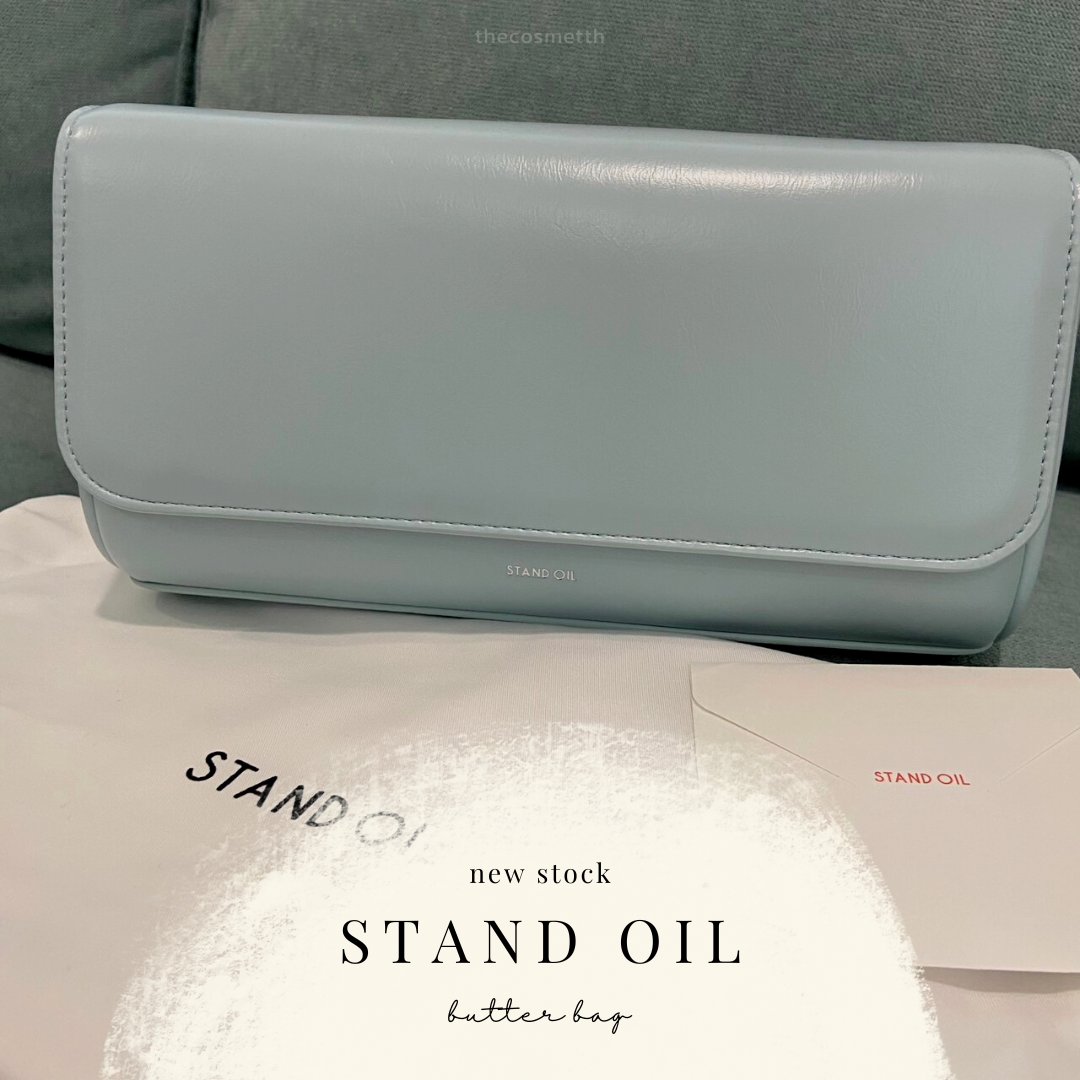 TheCosmetTH's tweet photo. 📌#พร้อมส่ง ค่าส่งฟรี   
stand oil butter bag มีถุง มีสาย มีการ์ดให้ครบ    

#standoil  
— soft blue   

ราคาเพียง 3,390.-      

#ใช้ดีบอกต่อ #กระเป๋าstandoil #กระเป๋าเกาหลี #กระเป๋า #HowtoPerfect #cosmetอยากขาย https://t.co/BzVCqpLgIb
