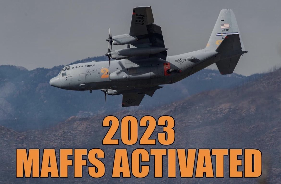 MAFFS officially activated! 

Later this week the USAF will send C-130 aircraft to Oregon, Idaho, and Montana to assist in firefighting efforts.

MAFFS are activated when all commercial tankers that are part of the national tanker fleet are fully committed/not readily available.