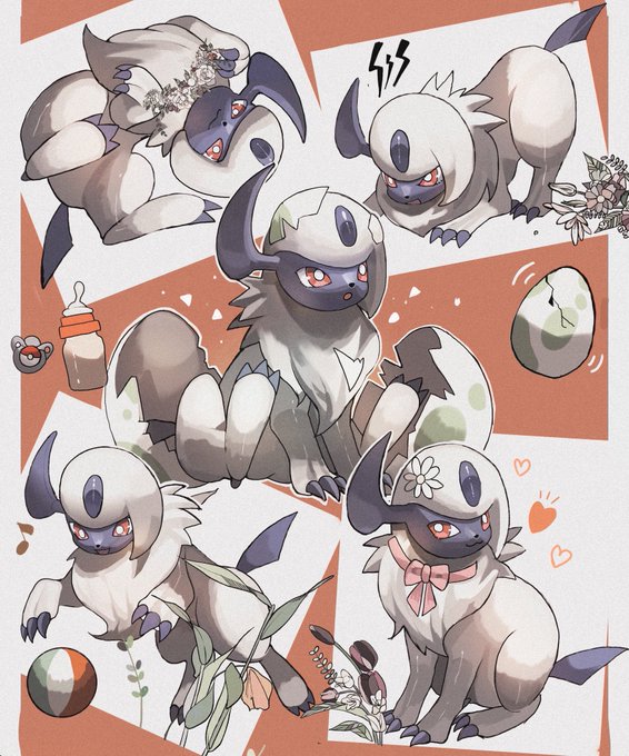 #Pokemon 赤ちゃんアブソル