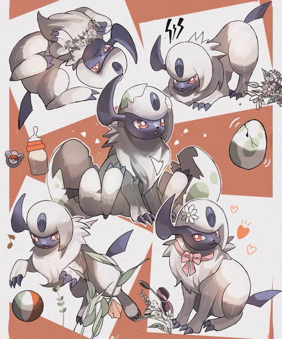#Pokemon 赤ちゃんアブソル