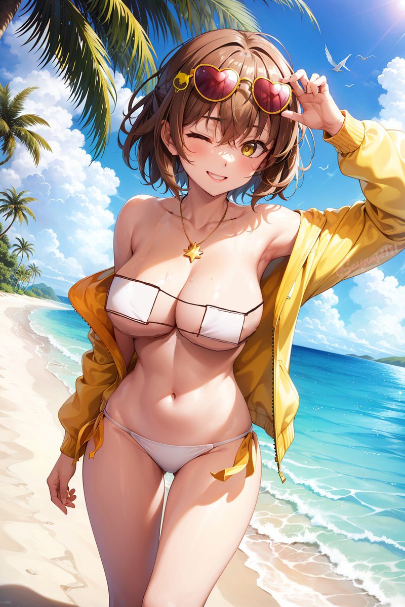 Scipius2121's tweet photo. #AIイラスト
"Ta-da! It's worth the wait, isn't it, Commander?" she finally reveals her swimsuit to you after the uneventful days, stuck with Sugar.
"At last, I can enjoy the summer!"
——
Anis (水着) - #NIKKE

Are you ready to greet her on the next event's banner, Shikicoom? 👀 https://t.co/Roz664WvrV