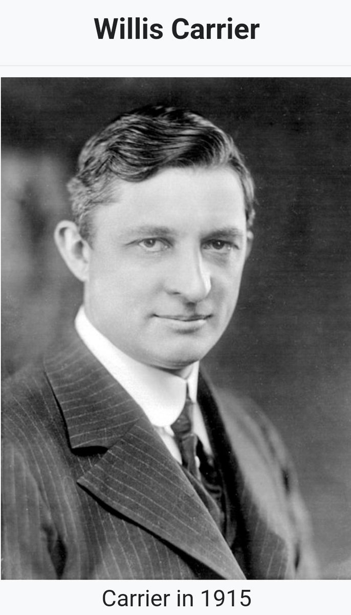 The father of modern air conditioning 
Willis Carrier.
#WhiteHistory