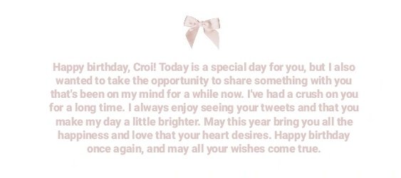 cheiboop's tweet image. hello ! someone sent you a message

to: @wh6rell