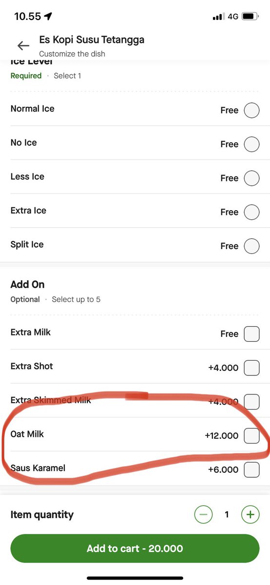 WulanMega's tweet photo. Buat yg kenal sm ownernya Tuku, tolong kasih liat ini. Pesan kopi dengan oatmilk (+ additional charge) bukan cm buat gaya2an. Kok malah masih dicampur susu sapi tanpa ada warning allergen ke customer. 

Barusan tlp dan terkonfirmasi memang masih dicampur susu sapi. https://t.co/6KbrU6jt8n