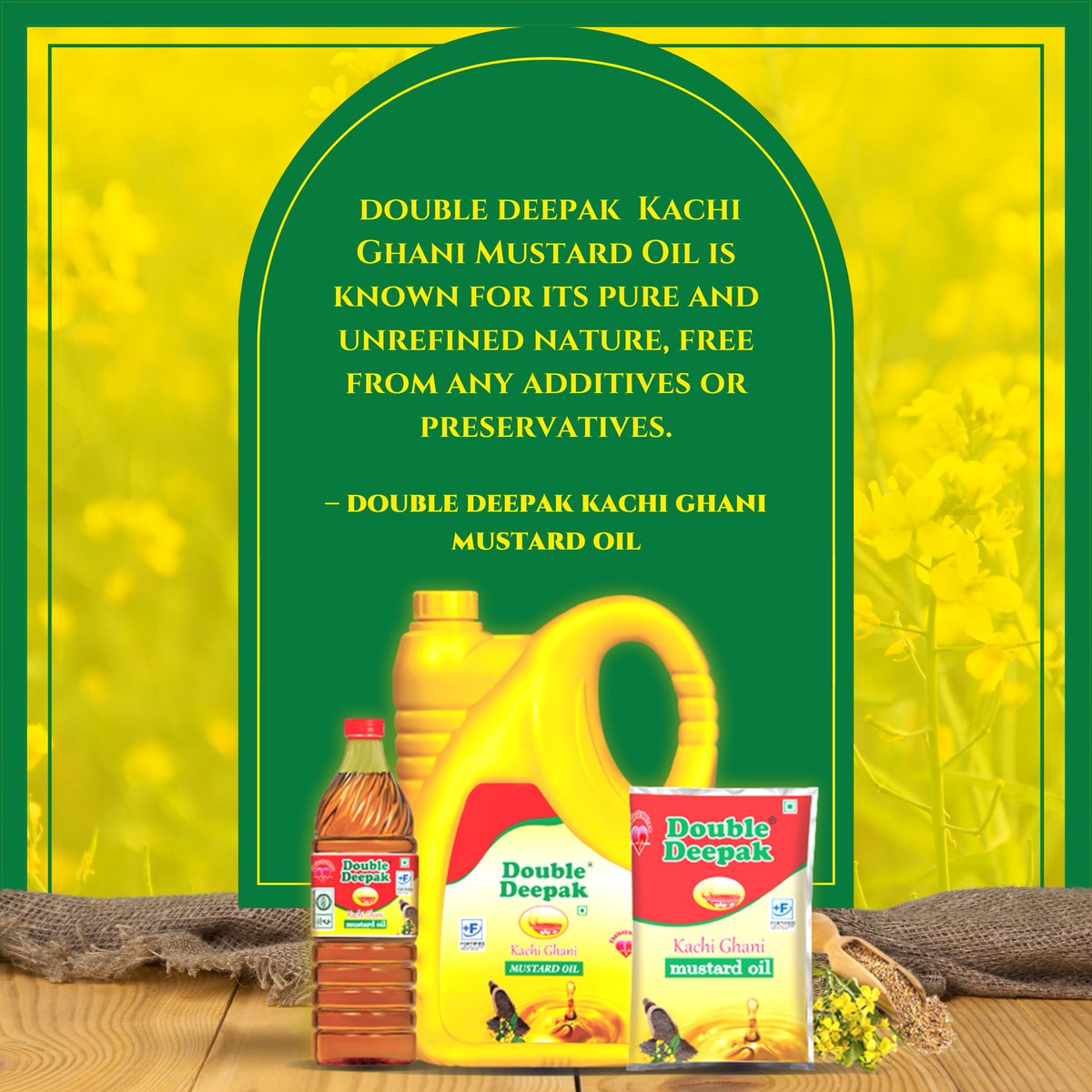 Indulge in Double Deepak's Premium Mustard Oil & take a step towards healthy living with every meal. Taste the difference, embrace the change! #HealthFirst #TasteOfWellness
.
Contact Us Now- 8126633300
.
.
#doubledeepak #kachighani #edibleoil #mustardoil #healthyoil