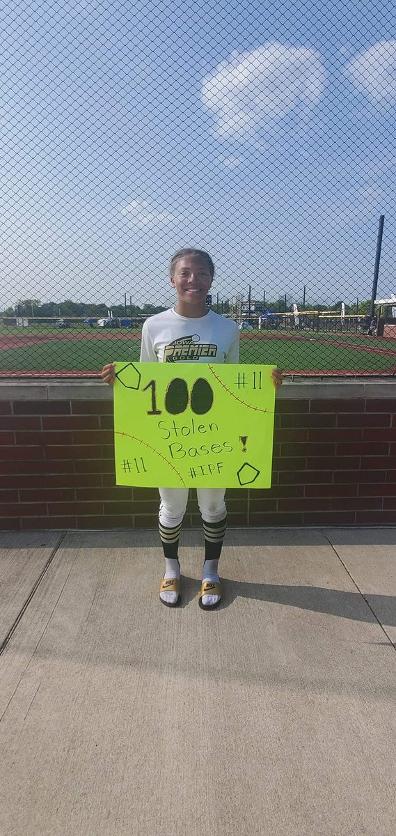 IowaPremierFP's tweet photo. One of the fastest kids in the country.... Iowa Premier 14U National-Shannon CF swiped her 100th bag for the 2023 season today at Alliance Nationals....
#shefast π₯π₯ @ExtraInningSB https://t.co/XAKDac5W5L
