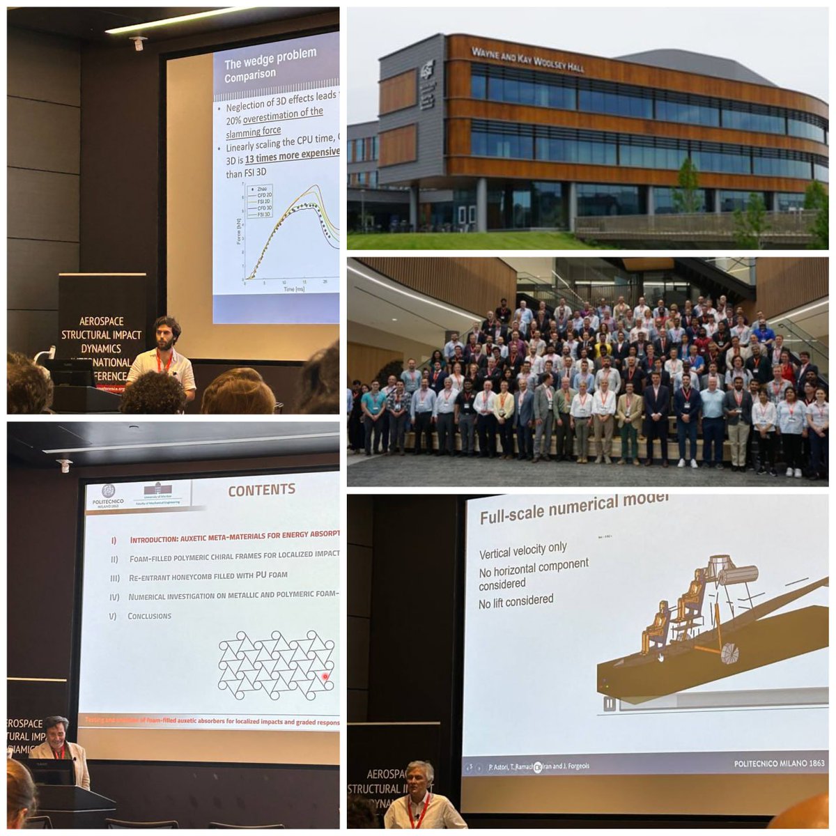 daer_polimi's tweet photo. CrashLab members had a great attendance at the fifth edition of ASIDIC (Aerospace Structural Impact Dynamics International Conference) held in Wichita, KS, from June 20th to 23rd.
๐ News on our website https://t.co/wv0iB4R0s0
#CrashLab #daer #aerospace @polimi https://t.co/7tgjvGK7h1