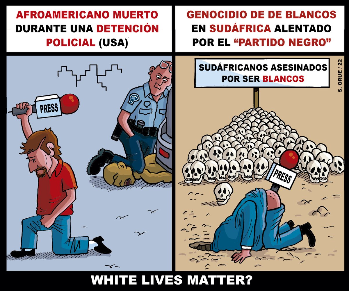 Sr_Orue1's tweet image. Matan a un granjero en Sudáfrica después de que en una concentración de extrema izquierda se coreara «¡matad a los blancos!»