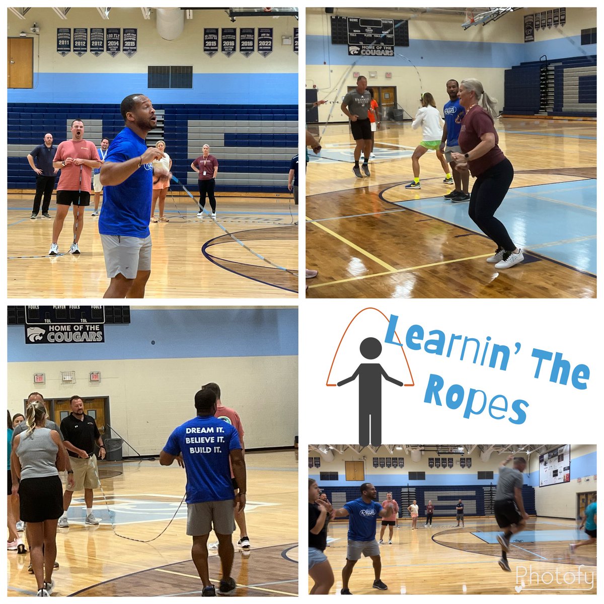 WeLcOMe BaCk!!! 🚌📚🍎District wide PD @WCSedu for PE, Health and Wellness teachers was a success!  Thanks @NickWoodard87 !  What an awesome day! #JumpRope #PETeachers #MovementisKey