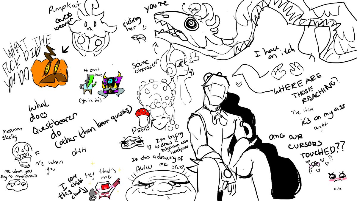 MyceliumVan's tweet image. Here’s some drawings I made with @Avului happy girlfriend day loser I hope you trip on a pebble and fall flat on your face just like I fell for you