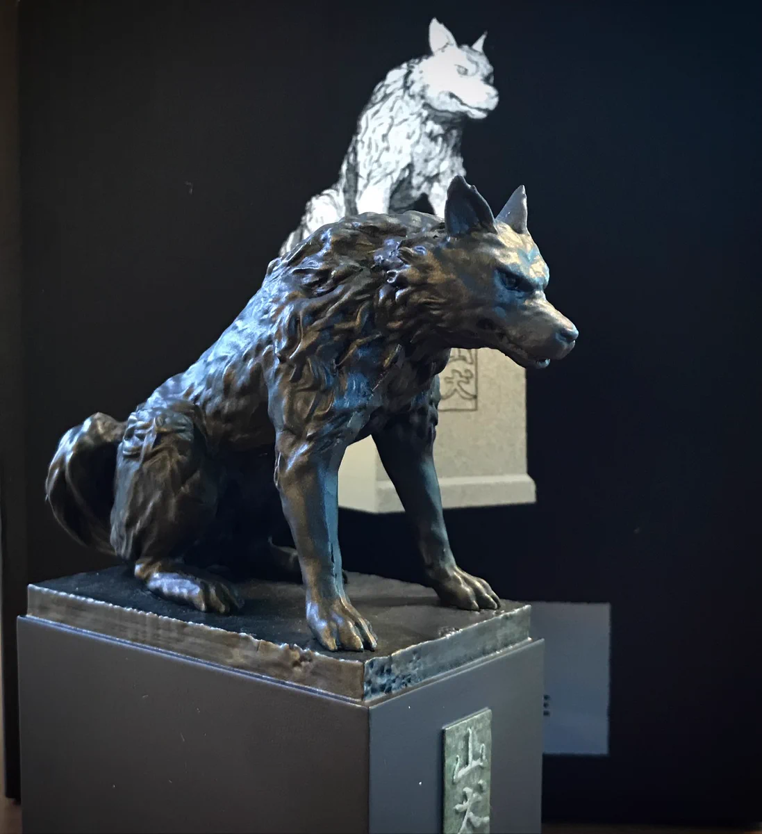 新品　GBL 渋谷店限定　もののけ姫　山犬　モロ　置物　銅像　ジブリ　山犬像 伏見 ゆき𓃥オオカミ展9/12~ on X: 