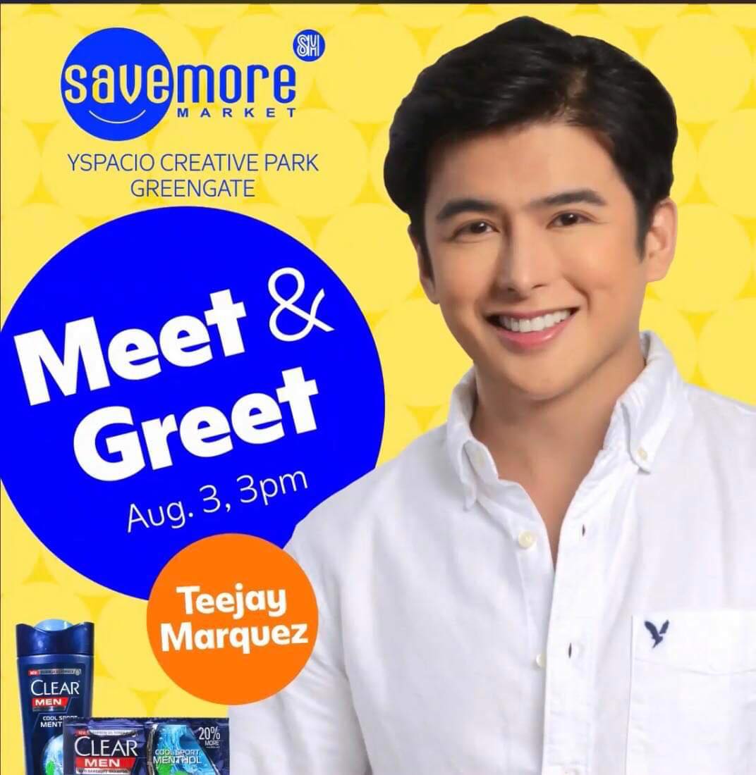 teejaynatics_fc's tweet photo. Hi everyone! π₯°
Teejay Marquez will be having a meet and greet at Savemore Market Yspacio Creative Park Greengate in Imus, Cavite this coming August 3 (tomorrow), 3pm.
See you guys there! ππ»
#TeejayMarquez | @teejaymarquez
#TeejayNaticsOfficial
#TeejayNatics https://t.co/wNo2k9Cyma