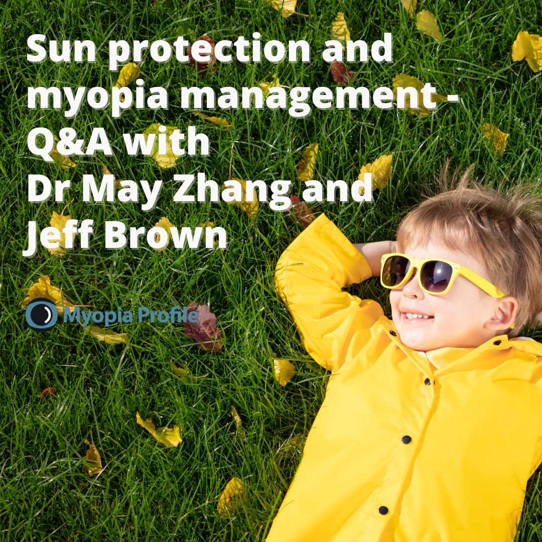 myopiaprofile's tweet photo. We talk to Dr May Zhang and Jeff Brown, leaders at HOYA Vision Care, about the importance of outdoor time and sun protection when it comes to managing children with myopia progression and how we can incorporate this into our clinical practice. https://t.co/MevflIXuwF https://t.co/d9ywoc4r2t