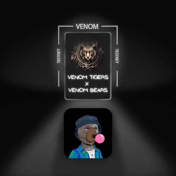 VenomBears's tweet photo. Venom Bears 🤝 @Fancy_Tigers  

Bears and Tigers are partnering to reward the Venom community  🚀

🎁25 WL from each project  

Participate now at: https://t.co/AZHB7GXDTl https://t.co/aevMaRLF4P
