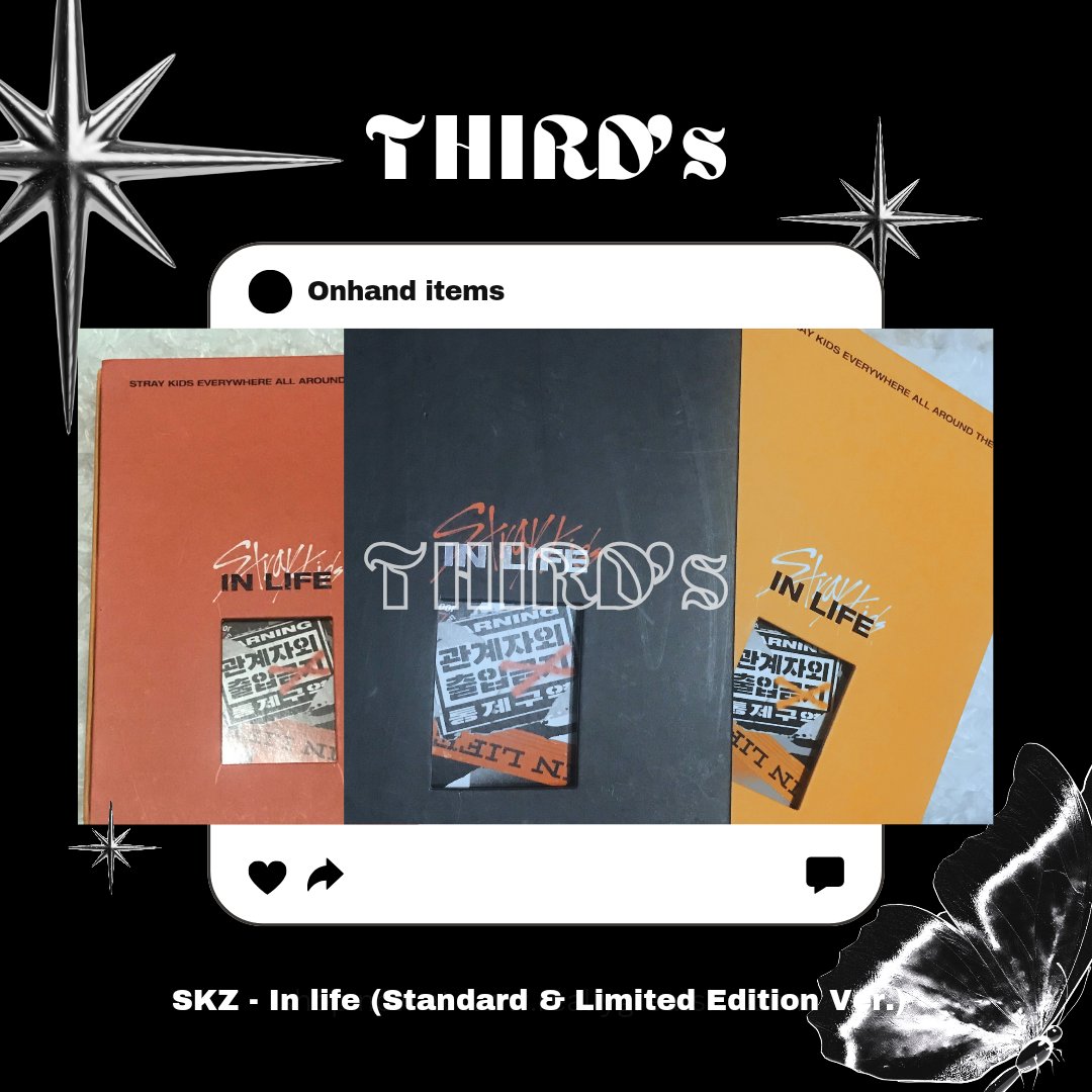 third_bns's tweet photo. WTS/LFB
•ﾟ✧ SKZ- IN LIFE •ﾟ✧
Standard &amp; Limited Edition Ver.
Inclusions: PB+CD+POSTCARDS 

A Type - ₱49
B Type - ₱89
Limited Ed - ₱99
+ LSF

➱ PAYO or 3 days reservation
➱ MOP: GCASH
#third_vend

Note: Read the T&amp;C's before purchasing your order/s く⁠コ⁠:⁠彡 https://t.co/M9VerSPpW1