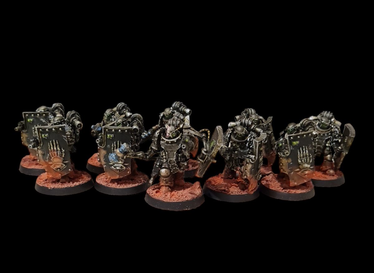 Dad_Hammer40k's tweet photo. Next up, the Medusan Immortals! Loved these models, one of the main reasons i went for Iron Hands. #WarhammerCommunity #horusheresy #30k #warhammer #ironhands https://t.co/dRhZLvcVKt