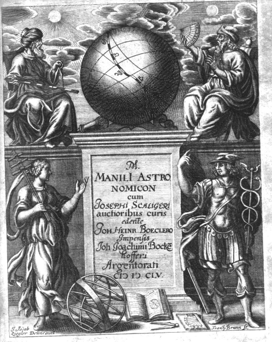 M. Manili Astronomicon (1655) #astrology #renaissance #book #manilius #hermes