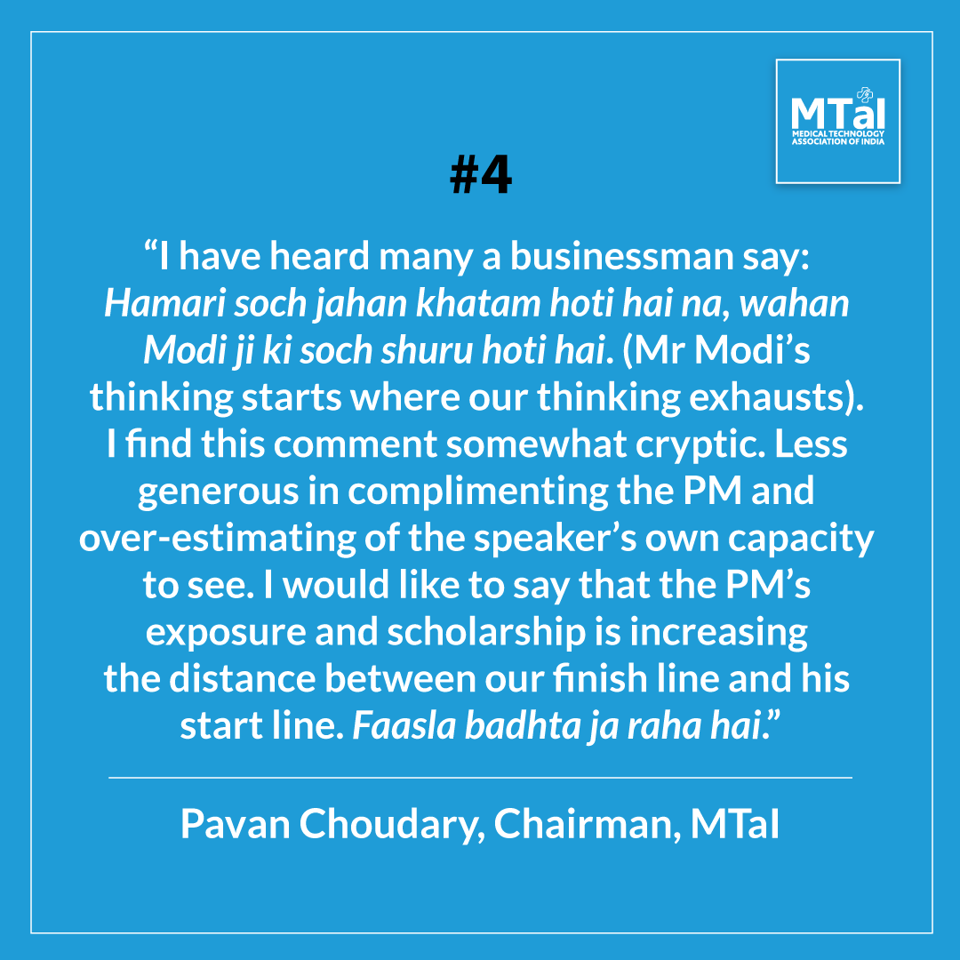 mtaiorg's tweet photo. Excerpt from Chairman, MTaI, Pavan Choudary's illuminating take on pre-owned medical equipment import. Read the full comment only in Express Healthcare: https://t.co/u2GCpOHXLL

#MedTech #MedicalDevices #Healthcare #HealthcareForAll #MedTechMatters

@narendramodi @PMOIndia @byadavbjp @OfficeOf_MM @mansukhmandviya @moefcc @MoHFW_INDIA @Pharmadept @CDSCO_INDIA_INF @NITIAayog @WriterPavan @ExpHealthcare