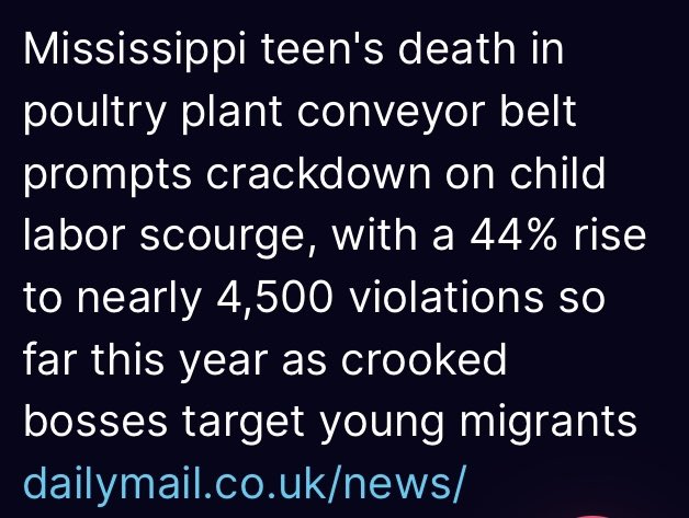 ProPridemore's tweet photo. ⛓️ALIVE &amp; WELL
Slavery is alive and well in USA. Thanks to the wide-open southern border, 85,000 unaccompanied kids being cattle-driven into U.S. interior on taxpayer $$$ (on planes, trains, cars, buses) 2023, Myorkas branding stations, &amp; Kamala’s indifference…American slavery. https://t.co/unOdWZ7181