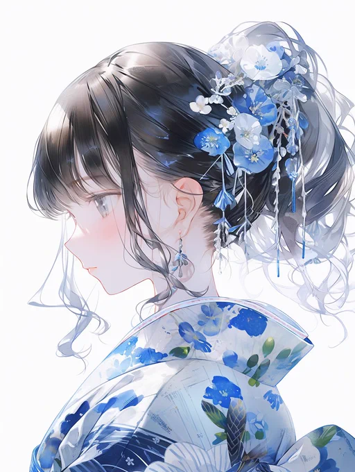 すずしげな浴衣