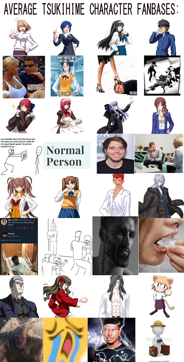 konekokurosawa's tweet photo. Average Tsukihime Fanbases (Redone) https://t.co/PcJNfuWifY