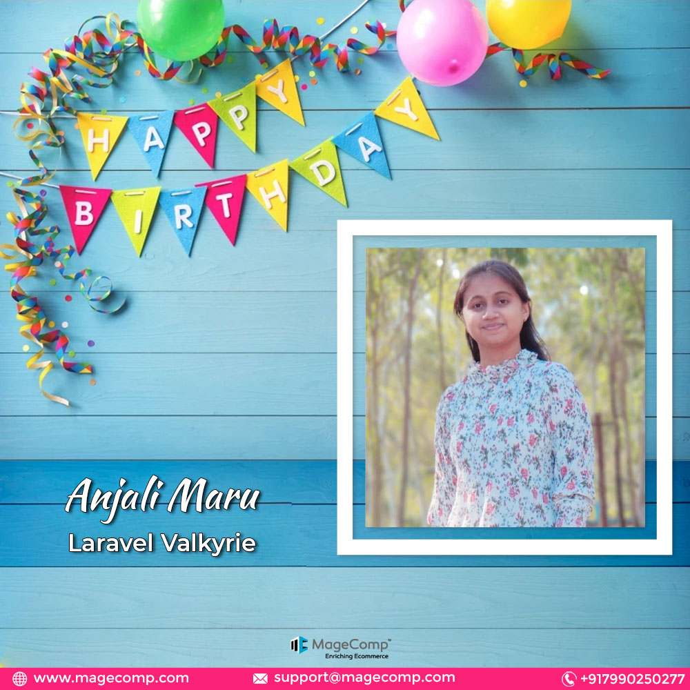 theMageComp's tweet image. Greetings on Your Special Day!!🎉🎊

May your birthday be the start of a year filled with blessings, amazing memories, and lots of exciting adventures.🥳

Happy Birthday @Anjali__Maru AKA Laravel Valkyrie 🦸‍♀️

#magecomp #birthday #birthdaywishes #birthdaypost