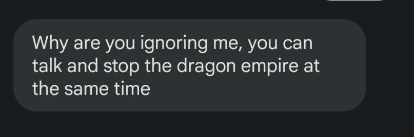 AstralSprout's tweet photo. i mute my phone during d&amp;d sessions, and i checked it during our break and had two missed calls from my dad, along with this text... 😂😂 https://t.co/HHY5oGYn5k