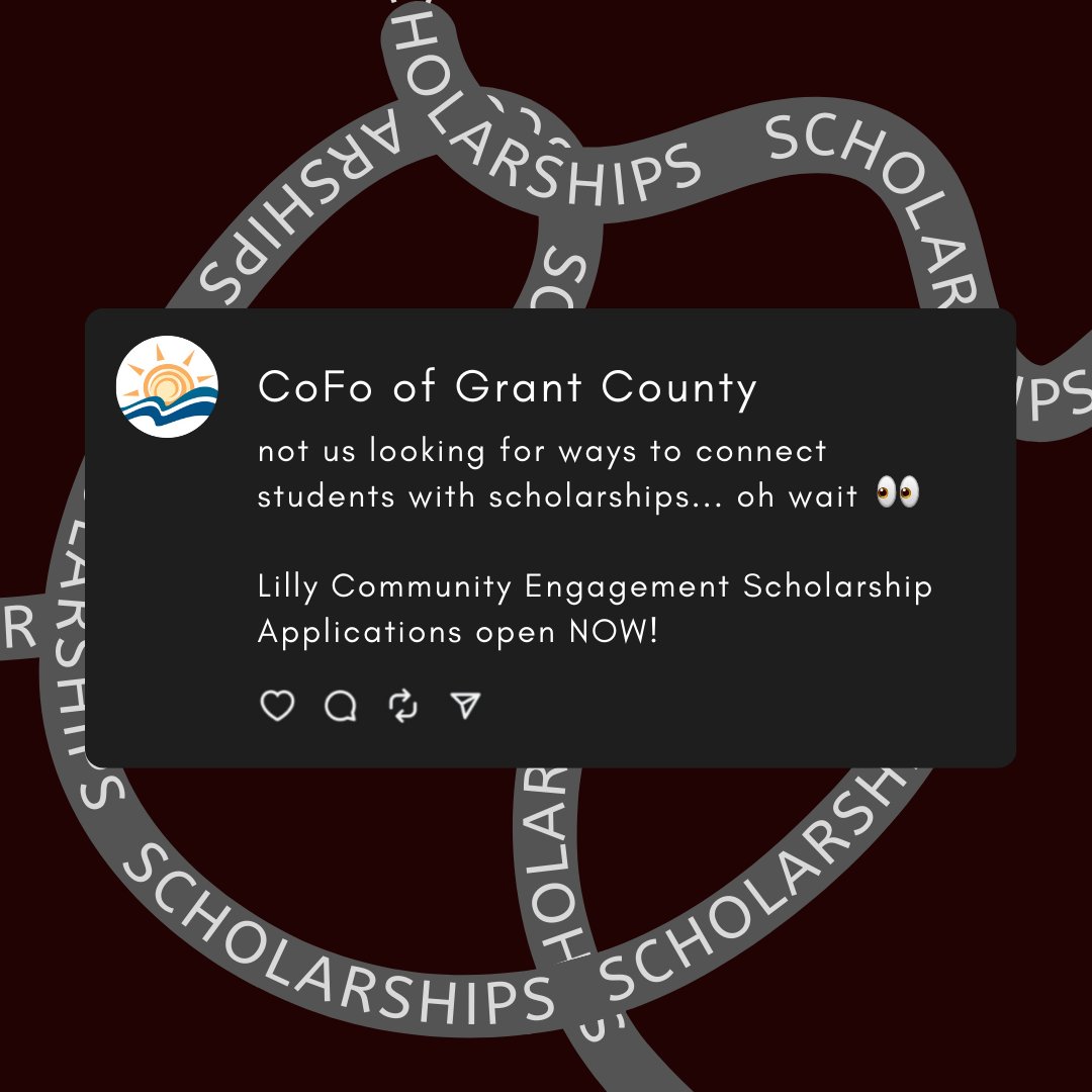 GiveToGrant's tweet photo. Head to https://t.co/rSWurTkXsY to see if you qualify and start your application today!

Applications close September 24th at midnight. If you don't qualify for Lilly, hang tight because our application for 130+ other scholarships opens November 1st! https://t.co/P7mGJtPS6O