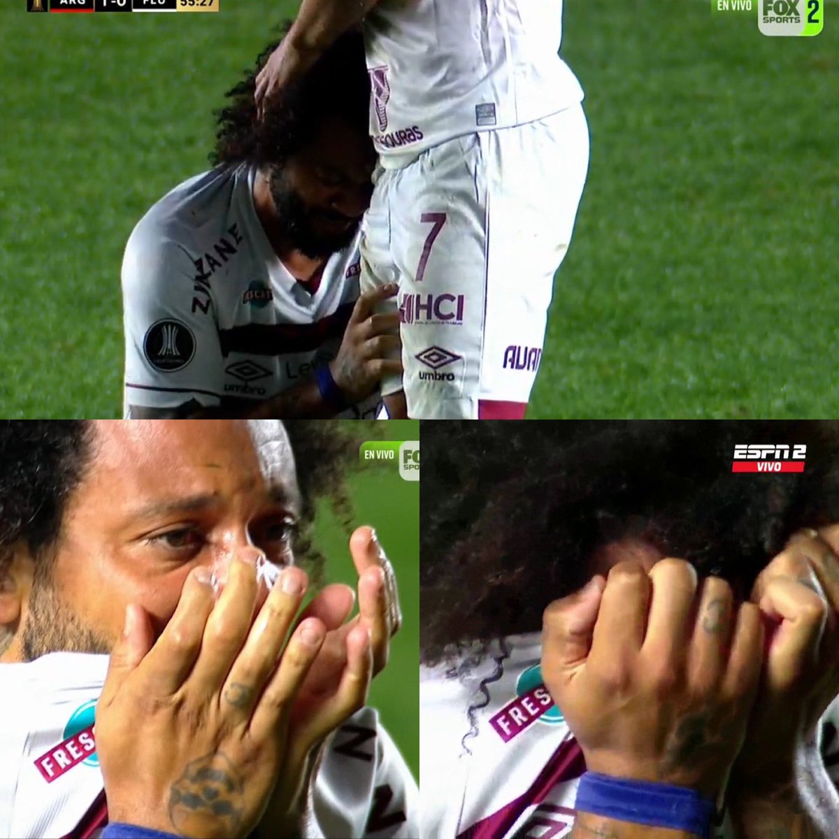 Oye que hay peña que está criminalizando a Marcelo por la entrada cuando se ve claramente que lo hace sin querer, vale que odiéis al Madrid pero soltar esas barbaridades sobran, encima lo estáis diciendo de un jugador como Marcelo que no ha podido ser más noble durante toda su