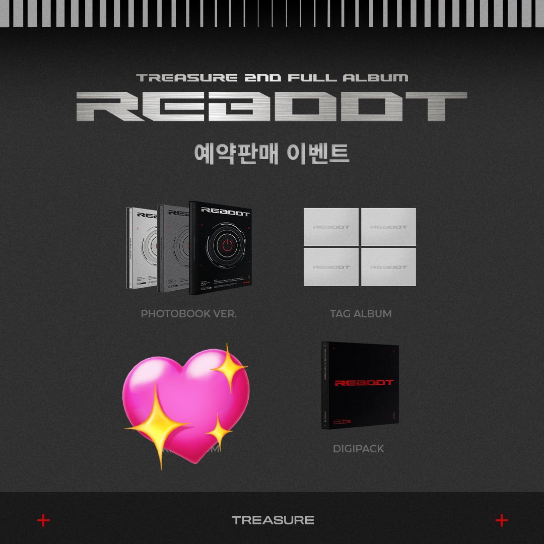 swoojisalezz's tweet photo. TREASURE - REBOOT POP-UP STORE ALBUM LUCKY DRAW PH GO

📦FETA - Aug 16 arrival in PH
🗓️DOO and DOP: Aug 7, 12 noon
🏷️1 Photobook ver + 1 LD - 1,050 php
🏷️2 Digipack + 1 LD - 1,280 php
🏷️2 Tag ver + 1 LD - 1,340 php

Open for pooling!

DM me if interested 💌 https://t.co/mpo8zCUxAf