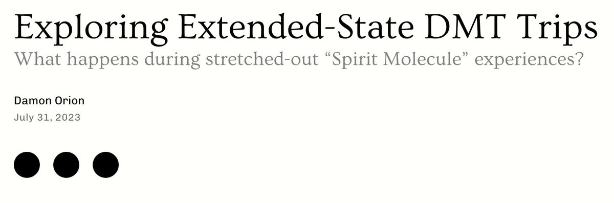 Exploring Extended-State DMT Trips
by Damon Orion

mudwtr.com/blogs/trends-w…