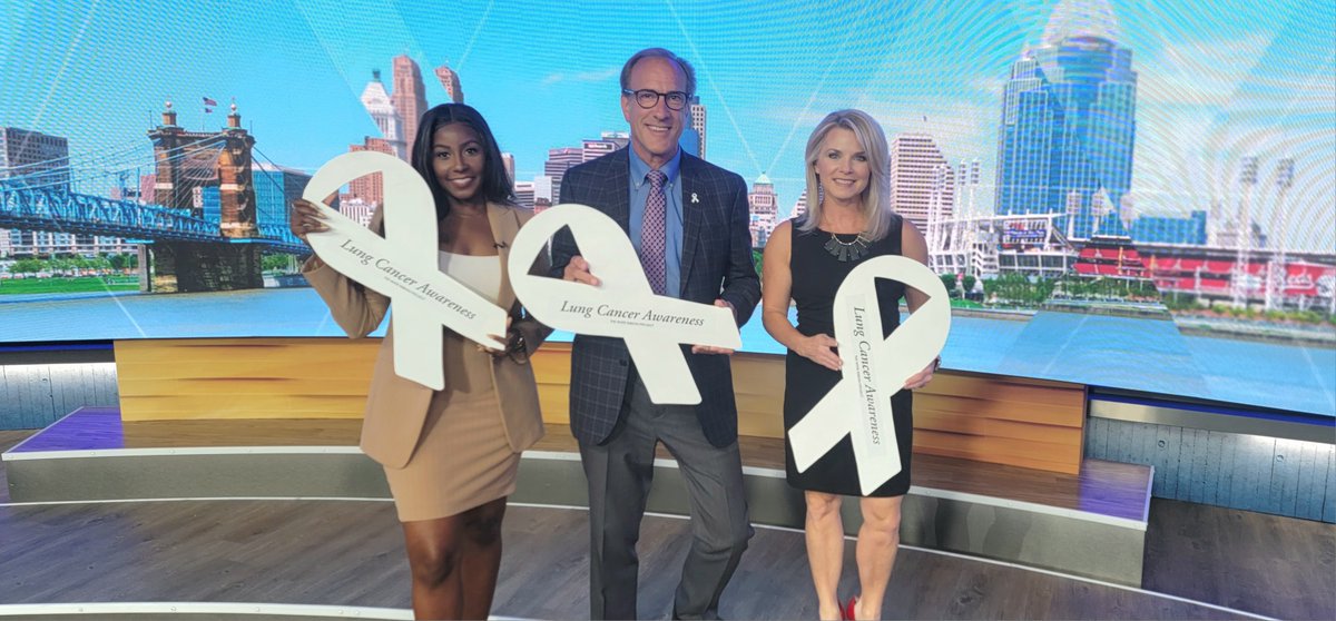 mrgieske's tweet photo. #WorldLungCancerDay2023 Many thanks to @WLWT and @ShereeWLWT Ashley Kirkland, and Allison Rogers for hosting @StElizabethNKY to help in the fight to raise lung cancer awareness. #steproud @TheWRP4LC #LCSM More to follow! #researchmatters https://t.co/Ef79Upf0AY
