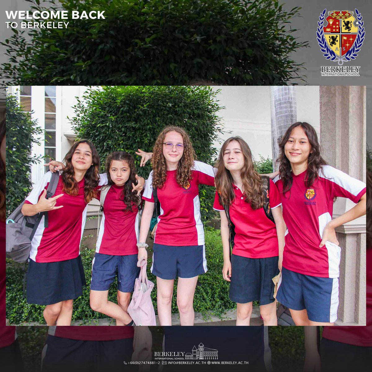 berkeleybkk's tweet photo. Welcome back! Our campus came alive again as we are ready to jump back into a busy term. We are delighted to see our students back in action for another exciting school year!
#berkeley #internationalschool #bangkok #thailand #school #middleschool #kindergarten #highschool #campus https://t.co/gEi5vc9NYz
