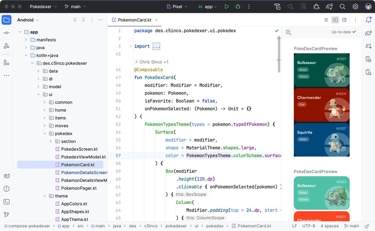 csinco's tweet photo. Have you tried the New UI in @androidstudio Giraffe or Hedgehog? The IDE is now 10 years old (!!) and the new theme brings a lot of change. Here are 10 top tips to get you started 🧵 https://t.co/fMYxs7ow5b