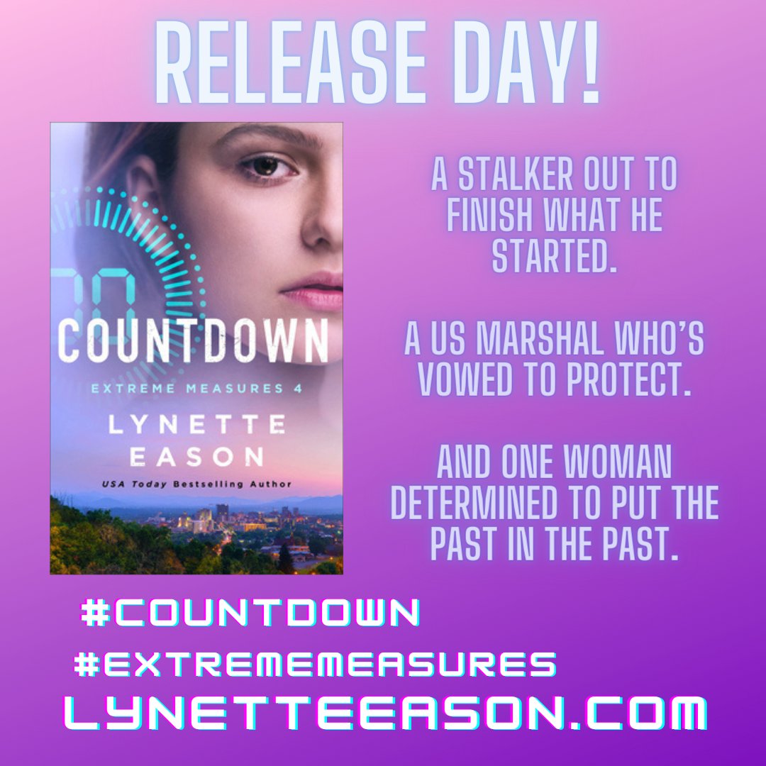 💜🔫HAPPY BOOK BIRTHDAY!🔫💜
Countdown, final book in the Extreme Measures Series by <a href="/LynetteEason/">Lynette Eason</a> is NOW AVAILABLE! Grab yourself a copy today - you won't want to miss the final book in the series. 
bakerbookhouse.com/products/492088
#countdown #extrememeasures lynetteeason.com
