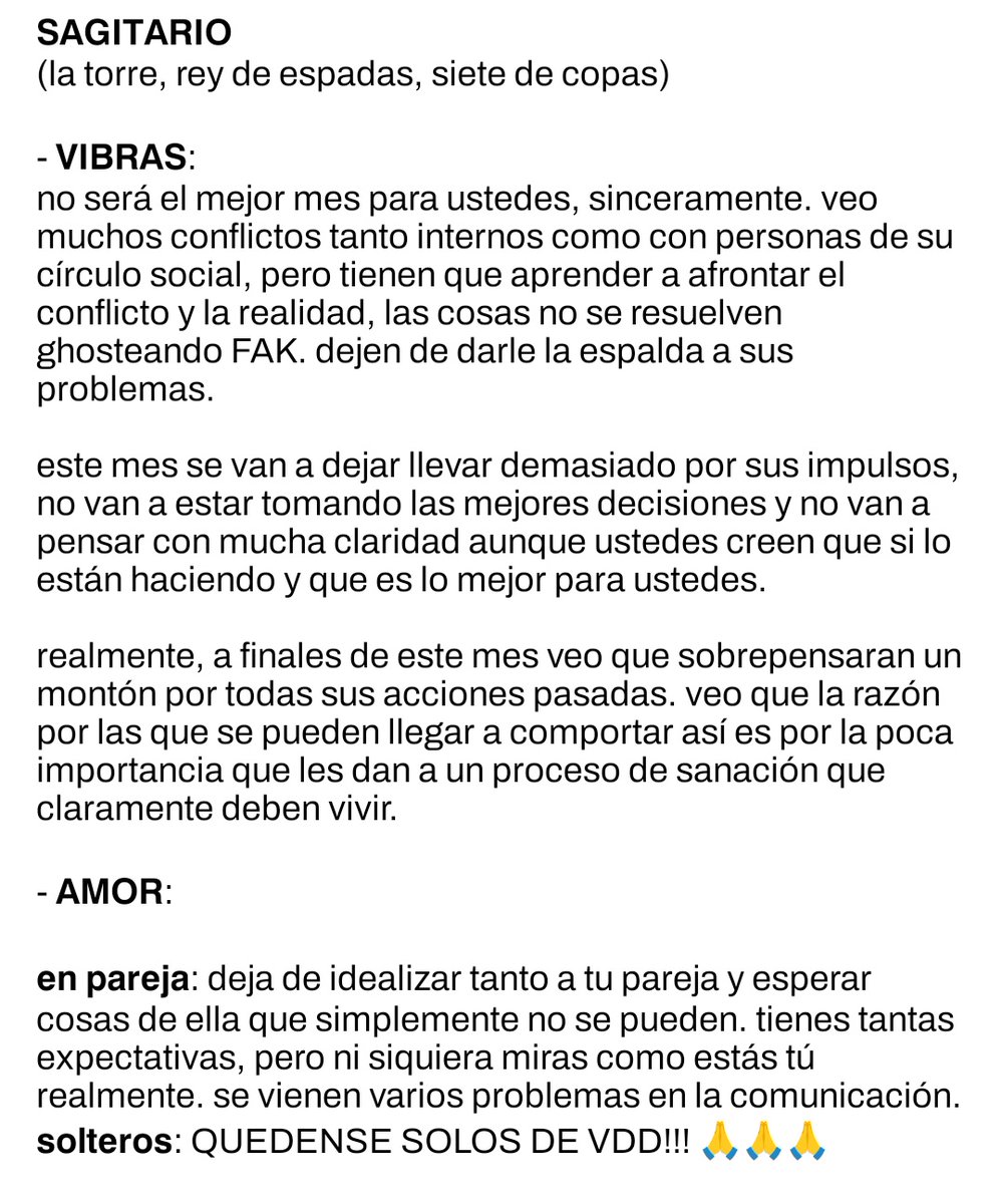 ccinternados's tweet photo. SAGITARIO https://t.co/KiSA8istKg