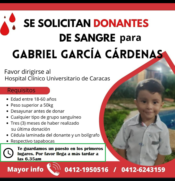 lzf7's tweet photo. por favor rt, si puedes donar acude muy tempranito al Hospital Universitario de Caracas, muchas gracias #DonanteDeSangre #Ayuda #solidaridad  @elsolidariogv @noticierovv @noticierotlvn https://t.co/bqyaUAVFkg