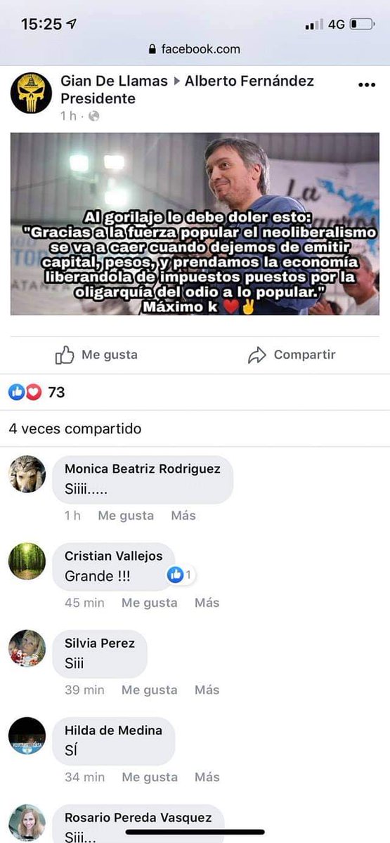 Buen día para recordar cuando un pibe se metió en grupos kirchneristas de Facebook y empezó a publicar frases totalmente contrarias a la ideología K pero les ponía un fondo de CFK y Nestor, miren los comentarios. Zombies.