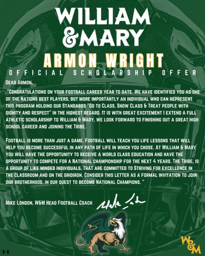 ArmonWright1's tweet photo. Turning dream to reality #blessed🙏🏾 @CoachMikeLondon @CoachMLondonjr @CoachChristianT @CoachAcitelli https://t.co/MgJQQEwqYk