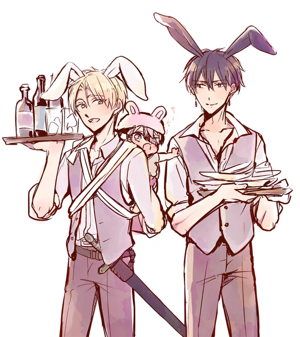 別垢で、ハニーさんの日ですね!と言われて気づいた #バニーの日🐰  #育休魔王とニセ勇者 #元ヤンパパとヒツジ先生
