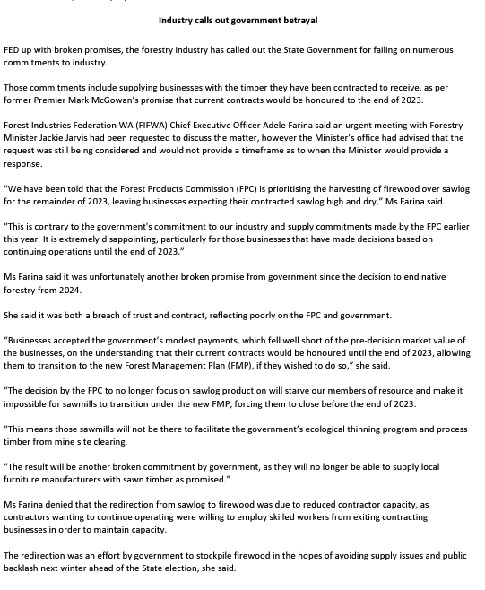 FIFWA_'s tweet photo. For the record, Minister Jarvis has met with FIFWA twice. Neither of which were to discuss this matter. There has still been no response to FIFWA's urgent request for a meeting.

https://t.co/OaQjpauXxM https://t.co/c2VBVJDZKL