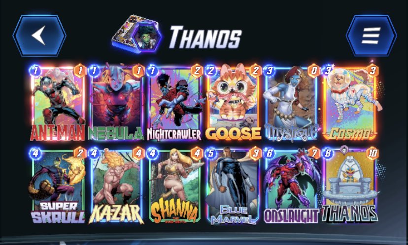 MisterInfant's tweet photo. @MOLT_YT Thanos Zoo. No Joke. DECK IS NUTS. https://t.co/r3zeQbATBM