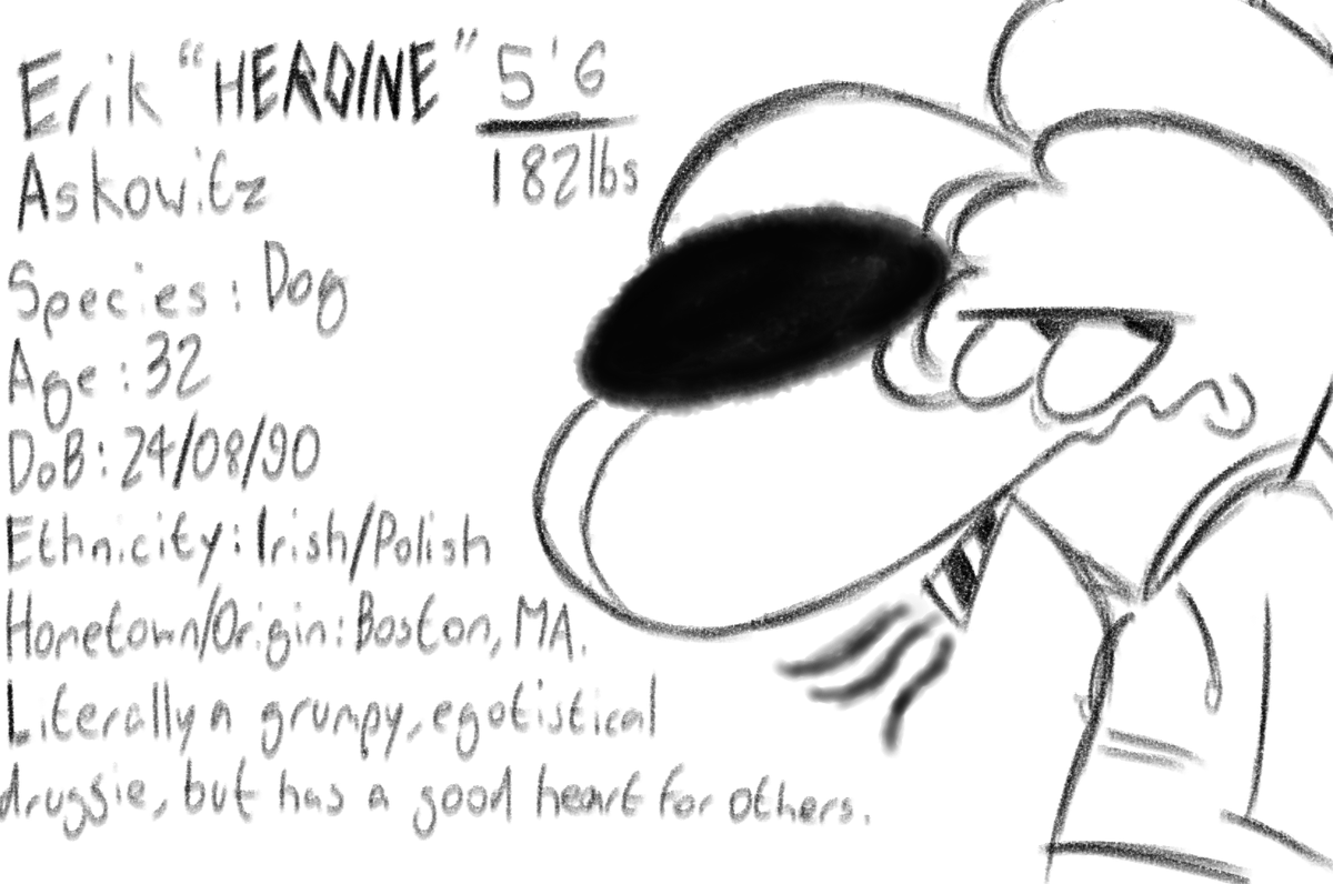 Bohbot2002's tweet photo. Heroine's Bio Reference!
#characterdesign #characterart #characterillustration #CartoonArt #illustration #artwork #digitalart #digitalillustration #digitalsketch #cartoondog #Dog #Anthro #anthroart #owncharacter #oc #bioreference
#ocreference #ocreferencesheet #drugs #drugaddict https://t.co/7ejaErct4L